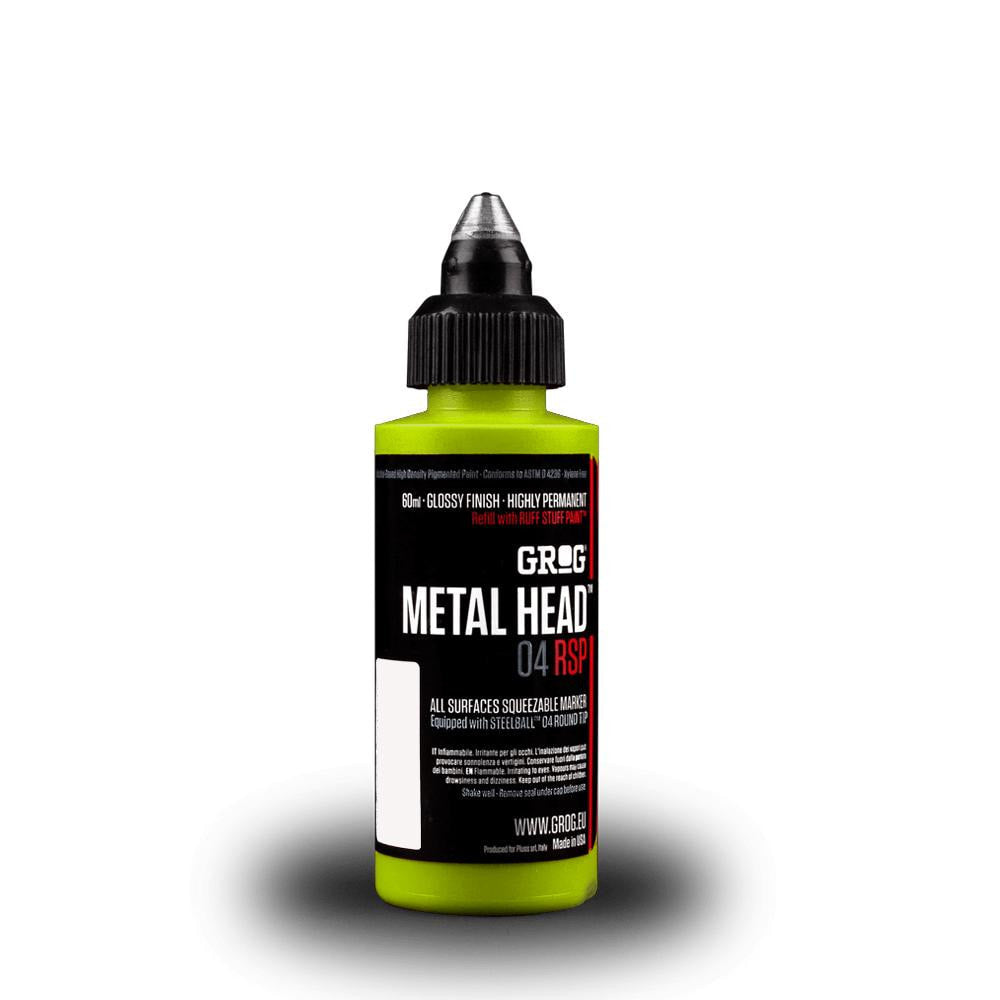 Grog Metal Head 4mm Steel Metal Tip Marker - Slimer Green