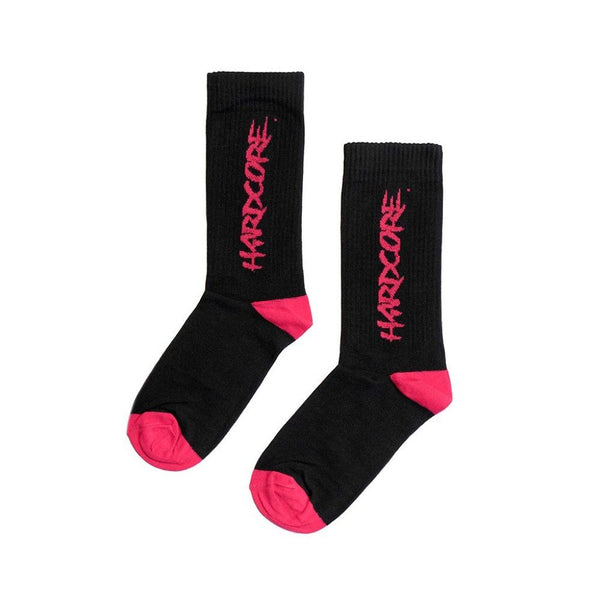 MTN 2Tone <br>Hardcore Socks <br>BLK/PNK