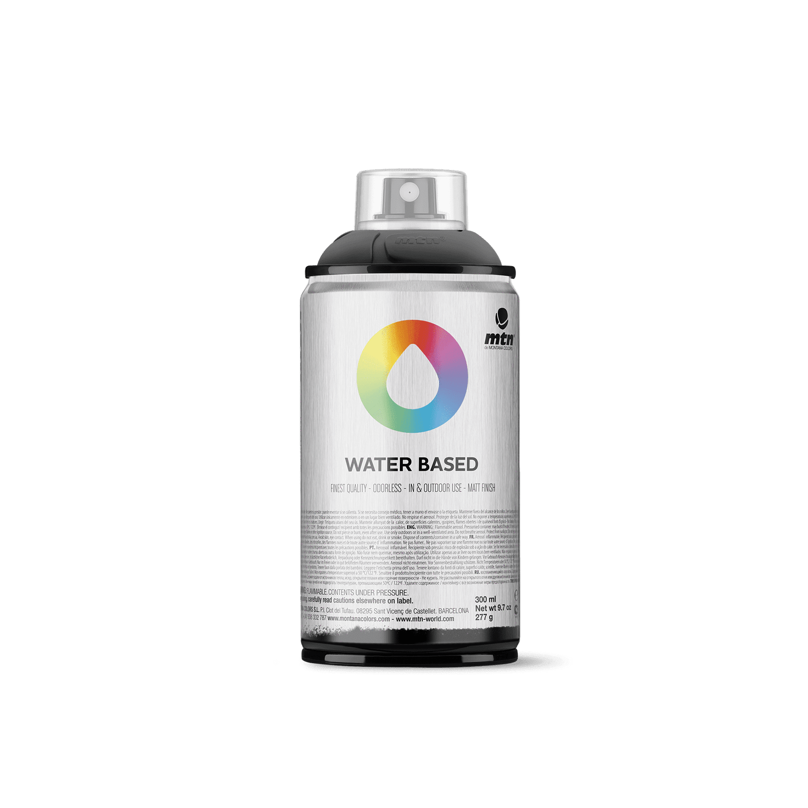 MTN Water Based 300 Spray Paint - Semi-Transparent Black | Spray Planet