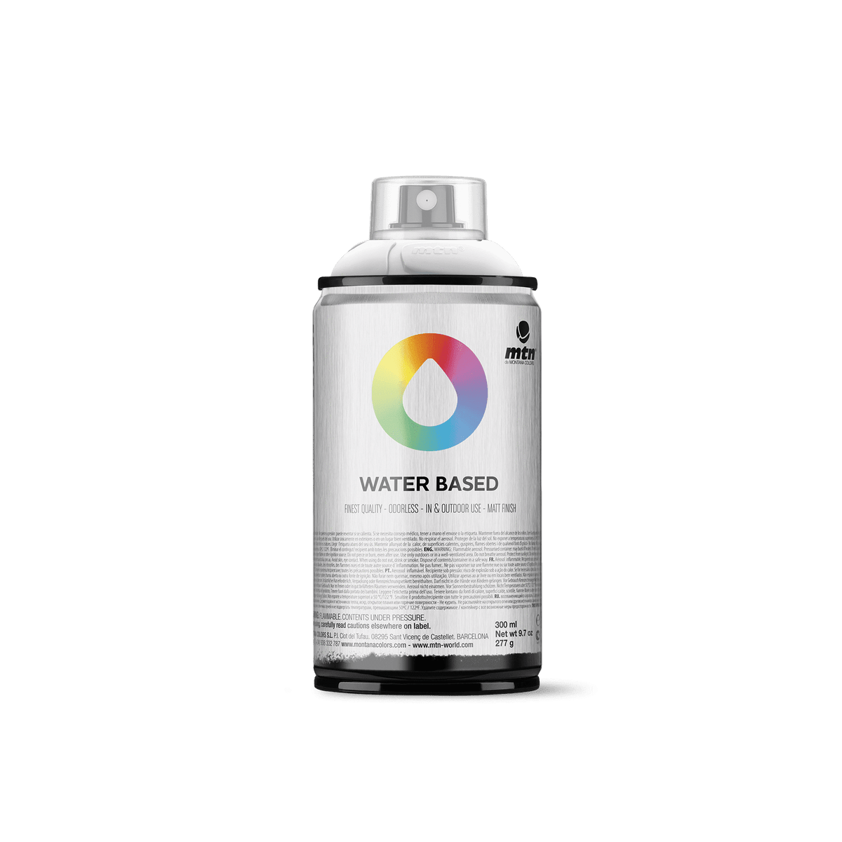 MTN Water Based 300 Spray Paint - White (Semi-Transparent) | Spray Planet