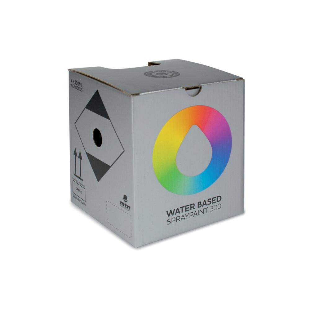 MTN Water Based 300 Spray Paint 4 Pack - Silver