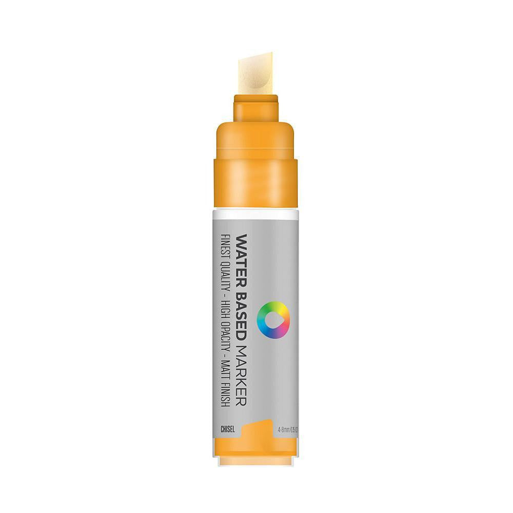 MTN Water Based Chisel Marker 8mm - Azo Orange Light | Spray Planet