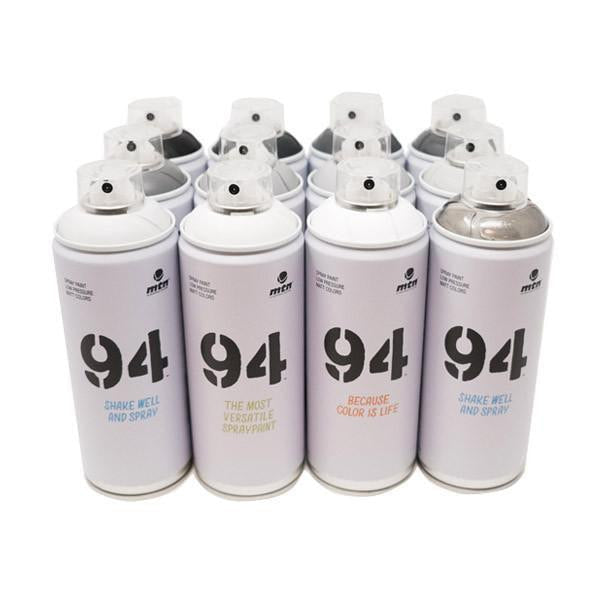 MTN 94 Greyscale 12 Pack | Spray Planet