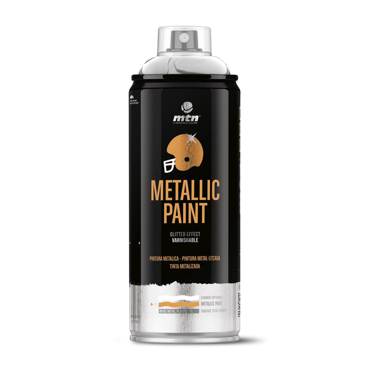 MTN PRO Metallic Spray Paint - Metallic Aluminium | Spray Planet
