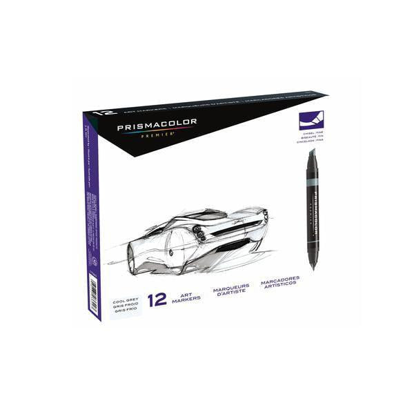 Prismacolor Cool Grey Dual Tip Marker 12 Pack | Spray Planet