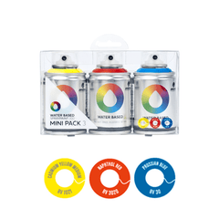 MTN Water Based<br>Spray Paint<br>100ml 3 Pack<br>Blue/Red/Yellow