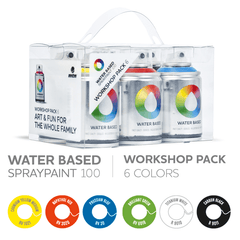 MTN Water Based<br>Spray Paint<br>100ml 6 Pack
